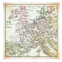 Advantus - The Girls Paperie - On Holiday Collection - 12 x 12 Die Cut Paper - Vintage Map