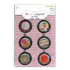 Advantus - The Girls Paperie - On Holiday Collection - Metal Epoxy Charms - Travel, CLEARANCE