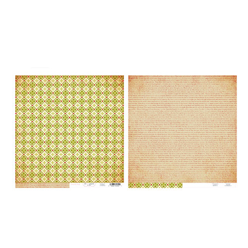 The Girls Paperie - Tinsel and Twig Collection - Christmas - 12 x 12 Double Sided Paper - Deck the Halls, CLEARANCE