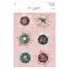 The Girls Paperie - Tinsel and Twig Collection - Christmas - Crepe Paper Flowers with Tinsel Accents