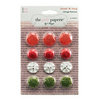 The Girls Paperie - Tinsel and Twig Collection - Christmas - Vintage Buttons
