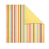 The Girls Paperie - Jubilee Collection - 12 x 12 Double Sided Paper - Carni Stripe