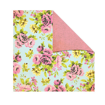 The Girls Paperie - Jubilee Collection - 12 x 12 Double Sided Paper - Frolic Rose