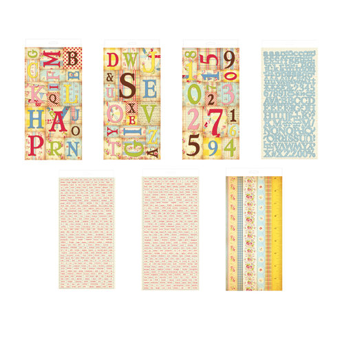 The Girls Paperie - Kitch Collection - Sticker Pad - Market, BRAND NEW