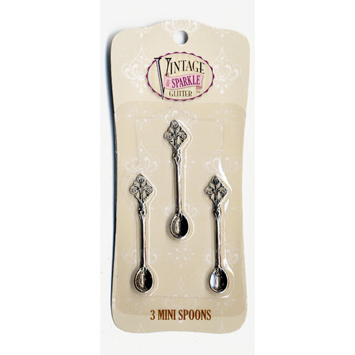 Advantus - Sulyn Industries - Vintage and Sparkle Glitter - Mini Glitter Spoons - 3 Pack