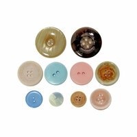 Advantus - Tim Holtz - Idea-ology Collection - Accoutrements - Buttons - Shabby