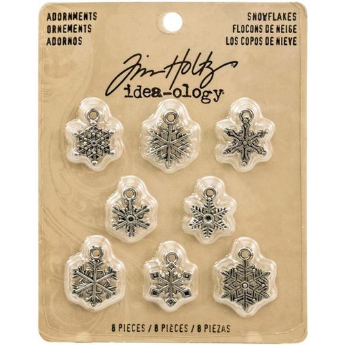 Advantus - Tim Holtz - Idea-ology Collection - Christmas - Adornments - Snowflakes