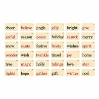 Advantus - Tim Holtz - Idea-ology Collection - Christmas - Flashcards - Christmastime