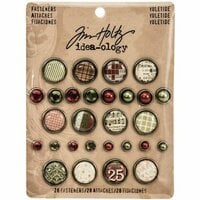 Advantus - Tim Holtz - Idea-ology Collection - Christmas - Fasteners - Yuletide