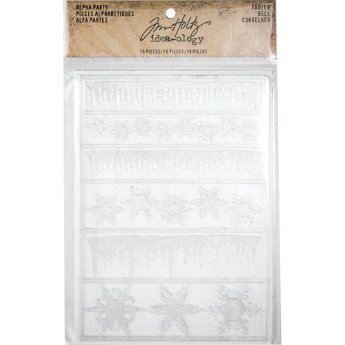 Advantus - Tim Holtz - Idea-ology Collection - Christmas - Alpha Parts - Frozen