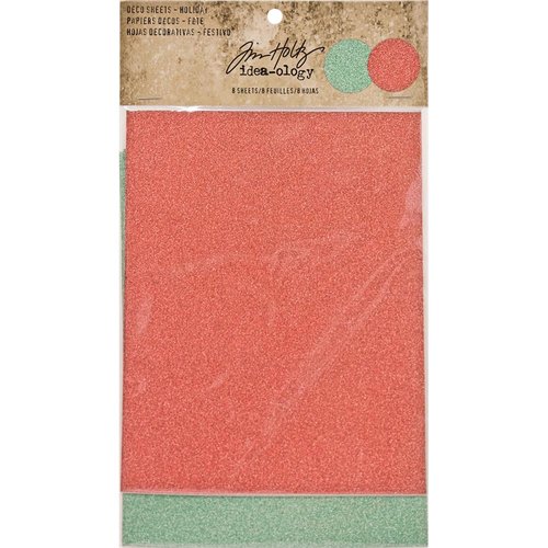 Advantus - Tim Holtz - Idea-ology Collection - Christmas - Deco Sheets - Holiday