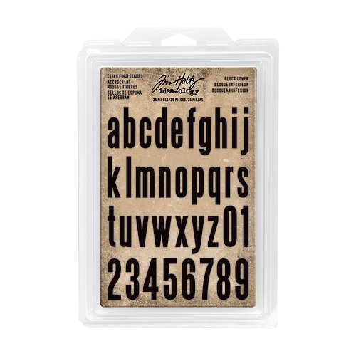 Idea-ology - Tim Holtz - Cling Foam Stamps - Block Lower