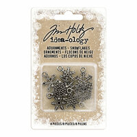 Advantus - Tim Holtz - Idea-ology Collection - Christmas - Adornments - Snowflakes