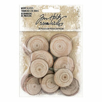 Advantus - Tim Holtz - Idea-ology Collection - Christmas - Wood Slices