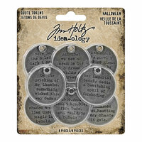 Idea-ology - Tim Holtz - Quote Tokens - Halloween