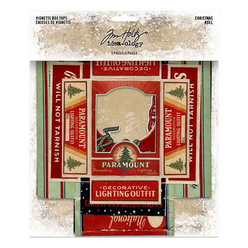 Idea-ology - Tim Holtz - Christmas - Vignette Box Tops