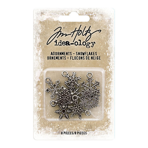 Idea-ology - Tim Holtz - Christmas - Adornments - Snowflakes