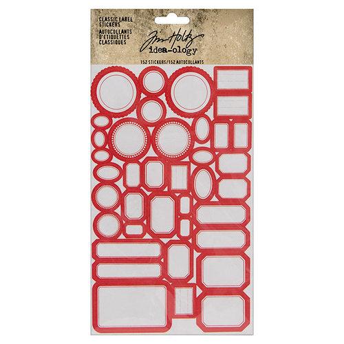 Idea-ology - Tim Holtz - Cardstock Stickers - Classic Label