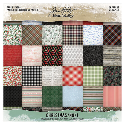 Idea-ology - Tim Holtz - Christmas - 8 x 8 Mini Paper Stash