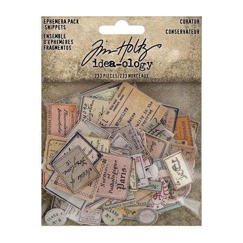 Idea-ology - Tim Holtz - Halloween - Ephemera Snippets - Curator