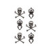 Idea-ology - Tim Holtz - Halloween - Adornments - Skulls and Spiders