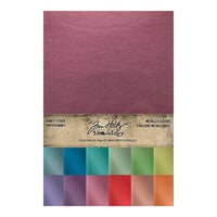 Idea-ology - Tim Holtz - 6 x 9 Kraft Stock - Metallics - Colors