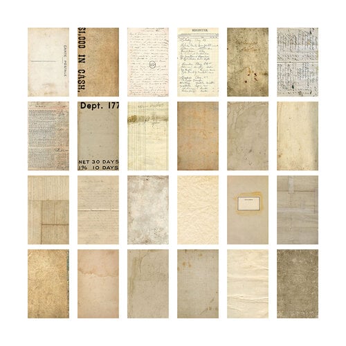 Tim Holtz Idea-Ology Backdrops 2021/2022 Sets - Backdrops Volumes #1, 2,  3-72 Sheets of 6x10 Decorative Papers
