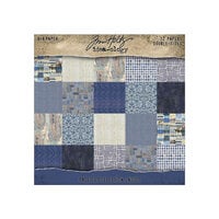Idea-ology - Tim Holtz - Palette Collection - 8 x 8 Paper Pack - Indigo