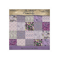 Idea-ology - Tim Holtz - Palette Collection - 8 x 8 Paper Pack - Purple