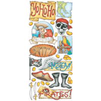 Creative Imaginations Renae Lindgren Pirate Collection - Pirate Stickers