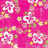 Creative Imaginations Sunny Aloha Collection Paper - Sunny Floral