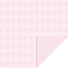 Creative Imaginations - Art Warehouse - Double Sided Patterned Paper - Pink Argyle, CLEARANCE