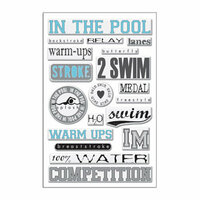 Creative Imaginations - Art Warehouse - Swim Collection by Danelle Johnson - Epoxy Stickers - Swim