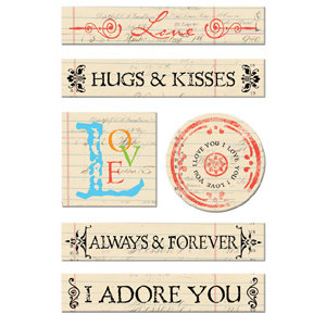 Creative Imaginations Chipboard - Narratives by Karen Russell - Antique Love, CLEARANCE