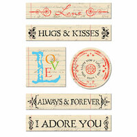 Creative Imaginations Chipboard - Narratives by Karen Russell - Antique Love, CLEARANCE