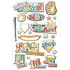 Creative Imaginations Epoxy Stickers - by Renae Lindgren - Girls Softball Collection - Softball