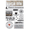 Creative Imaginations - Art Warehouse by Danelle Johnson - Epoxy Stickers - Cat, CLEARANCE