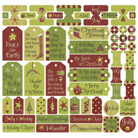 Creative Imaginations - Debbie Mumm - 12x12 Sticker Sheet - Christmas Collection - Christmas Cheer, BRAND NEW