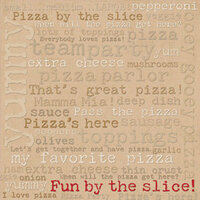 Creative Imaginations - Pizza Collection - Paper - Pizza Phrases