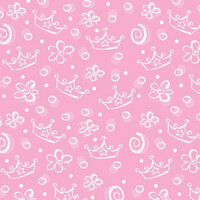Creative Imaginations - Princess Collection - 12x12 Glitter Paper - Princess Crown