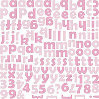 Creative Imaginations - Signature Collection - 12x12 Sticker Sheet - Alphabet - Princess Glitter