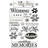 Creative Imaginations - Art Warehouse by Danelle Johnson - Wedding - Pearl Epoxy Stickers, BRAND NEW