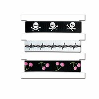 Creative Imaginations - Skull and Crossbones Collection - Twill Cards, CLEARANCE
