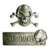 Creative Imaginations - Skull and Crossbones Collection - Metal Embellishments - Skull and Crossbones