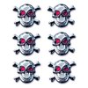 Creative Imaginations - Skull and Crossbones Collection - Metal Brads - Skull Brads