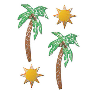 Creative Imaginations - Metal Embellishments by Allison Connors - Palm Trees