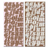 Creative Imaginations - Art Warehouse - Fresh Collection by Danelle Johnson - Large Chipboard - Fresh Alphabet, CLEARANCE