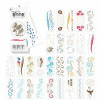 Creative Imaginations - Art Warehouse - Vibe Collection by Danelle Johnson - Swatch Book Impress On Rub Ons - Vibe, CLEARANCE