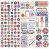 Creative Imaginations - All American Collection by Samantha Walker - 12x12 Cardstock Stickers - All American, CLEARANCE