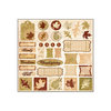Creative Imaginations - Homespun Harvest Collection by Christine Adolph - 12 x 12 Cardstock Sticker - Homespun, CLEARANCE